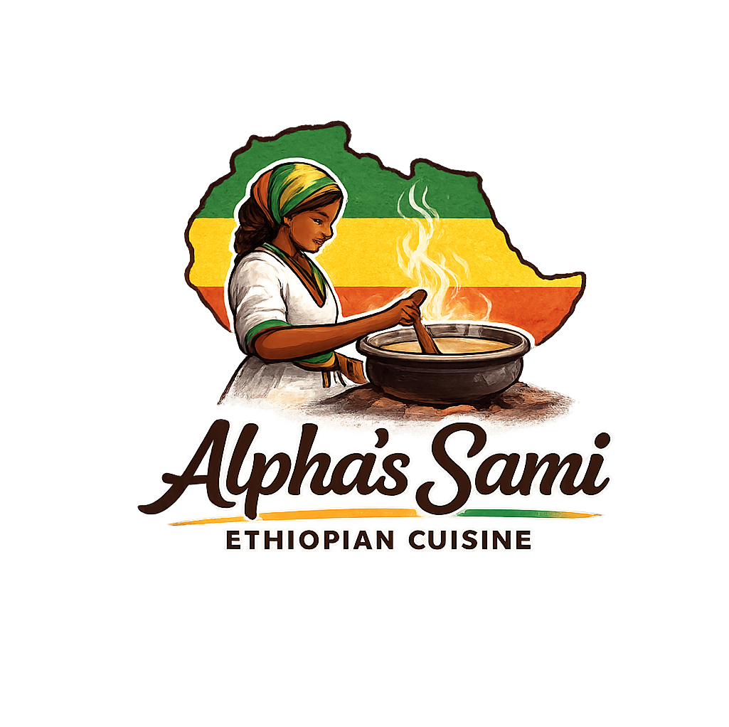 logo for Alpha's Sami Ethiopian Cuisine food cart