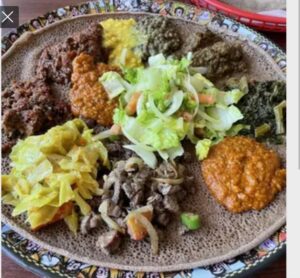 Vegetarian / vegan Dishes / beef/ shiro wot / Gomen /lentiles